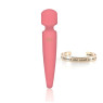 Вібромасажер Rianne S: Bella Mini Wand Coral, 10 режимів роботи, медичний силікон, подарункове паков
