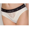 Трусики з широкою гумкою і мереживом Passion PS001 PANTIES L, ecru