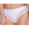 Трусики з прозорою вставкою Passion PS002 PANTIES M, white