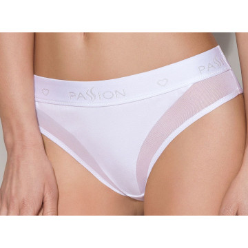 Трусики з прозорою вставкою Passion PS002 PANTIES S, white