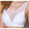 Топ з прозорою вставкою Passion PS002 TOP S, white