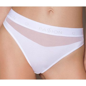 Трусики з прозорою вставкою Passion PS006 PANTIES S, white