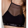 Спортивний топ з прозорою вставкою Passion PS006 TOP L, black