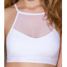 Спортивний топ з прозорою вставкою Passion PS006 TOP M, white
