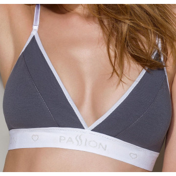 Спортивний топ з подвійними бретелями Passion PS007 TOP S, dark grey