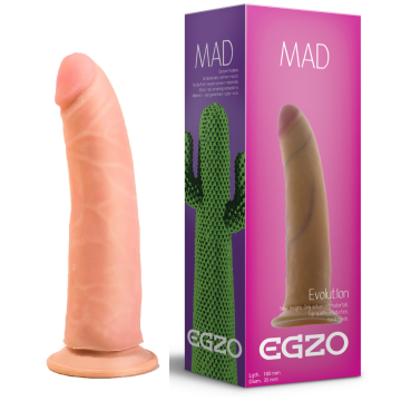 Фалоімітатор EGZO Ciberskin, 18 см х 3,5 см