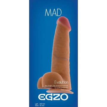 Фалоімітатор EGZO, 20 см х 4,5 см