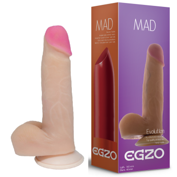 Фалоімітатор EGZO Ciberskin, 16,5 см х 4 см