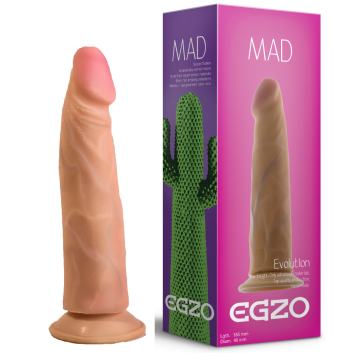 Фалоімітатор EGZO Ciberskin, 18,5 см х 4 см