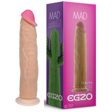 Фалоімітатор EGZO Ciberskin, 23 см х 4,5 см