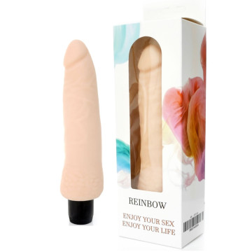 Вібратор BOSS Cyberskin - REINBOW, довжина 19,5 см, діаметр 4,5 см