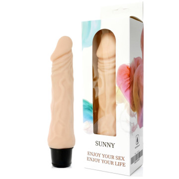 Вібратор BOSS Cyberskin - SUNNY, 12 режимів вібрації, довжина 20,5 см, діаметр 4,5 см