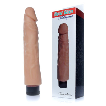 Вібратор Boss Series - Real Skin Flash, довжина 23 см, діаметр 4 см