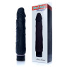 Вібратор Boss Series - Real Skin Black, довжина 22 см, діаметр 4 см