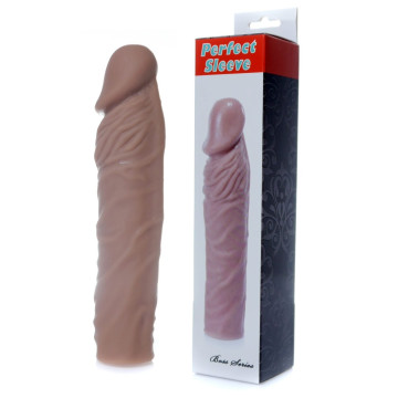 Насадка презерватив подовжує Boss Series - Perfect Sleeve Mulatto (extends 4 см)