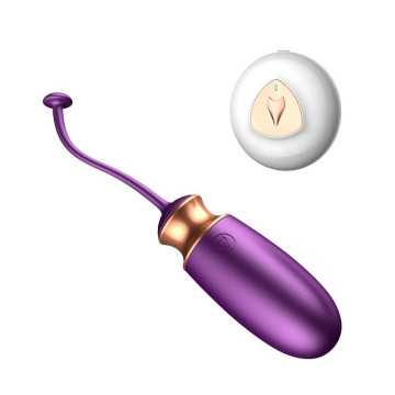 Віброяйце з підігрівом та пультом дистанційного керування - Vibrating Silicone Love EGG USB