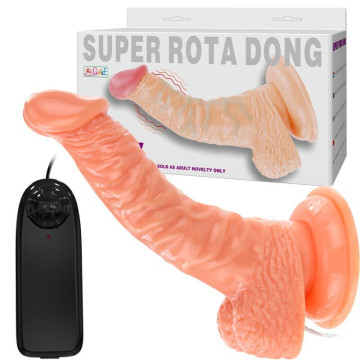 Вібратор на присоску - Super rota dong
