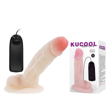 Реалістичний вібратор на присосці-KUCOOL Sextoys