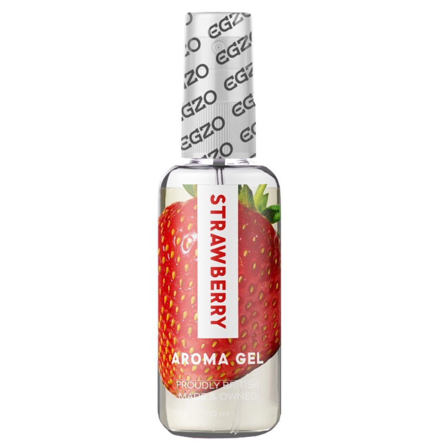 Оральний гель-лубрикант EGZO AROMA GEL - Strawberry, 50 мл
