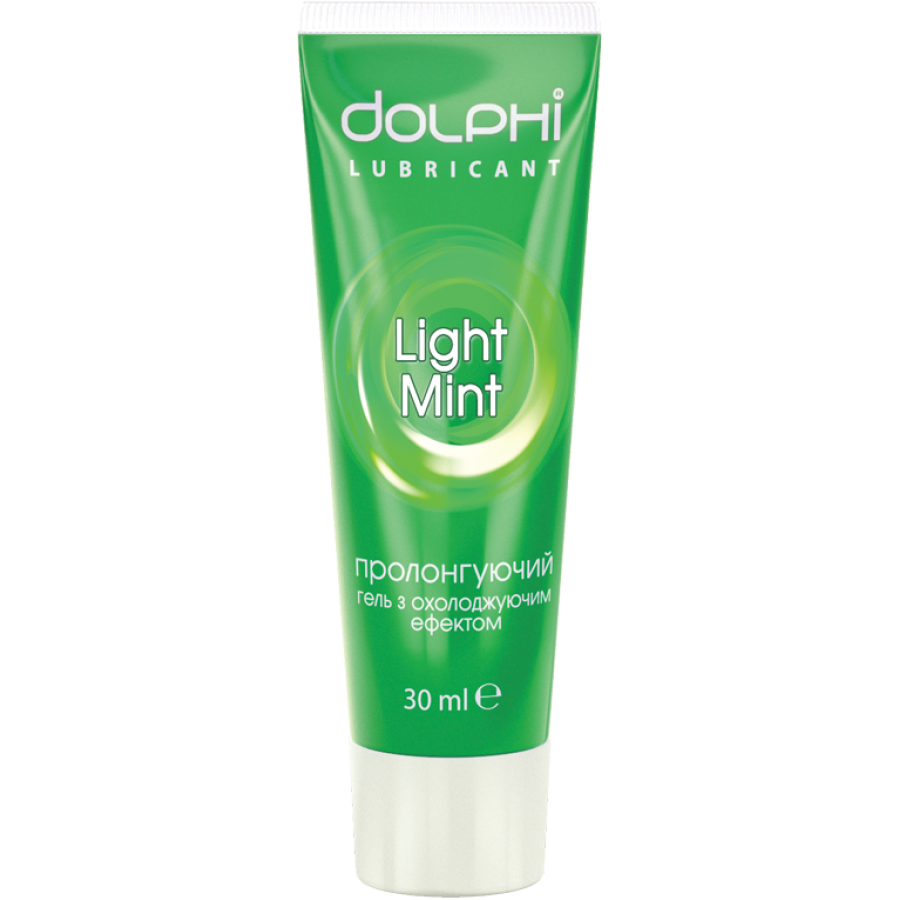 Лубрикант Dolphi Light Mint з пролонгуючим ефектом, 30 мл