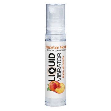 Лубрикант з ефектом вібрації Amoreane Med Liquid Vibrator Peach (10 мл)