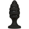 Анальний плаг зі спіральним каналом Doc Johnson Platinum Premium Silicone — The Blast — Black
