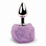 Анальна пробка FeelzToys - Bunny Tails Butt Plug Purple