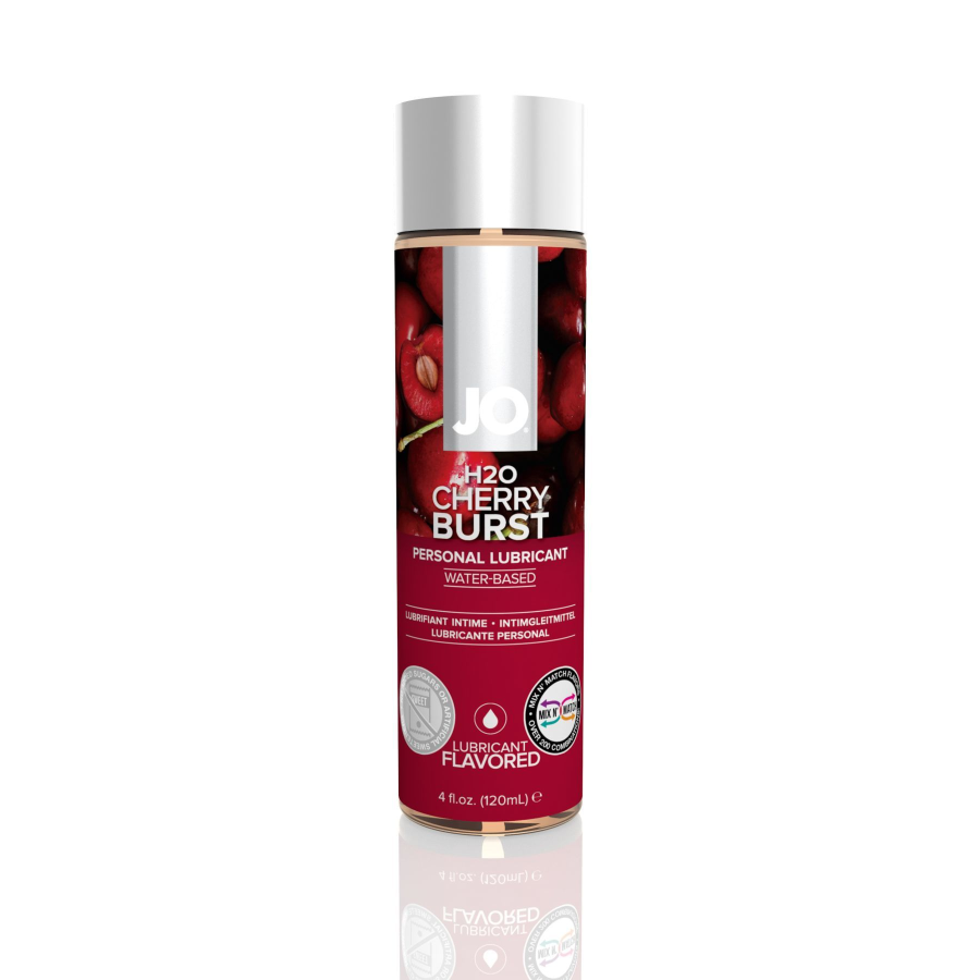 Змазка на водній основі JO H2O — Cherry Burst (120 мл) без цукру, рослинний гліцерин
