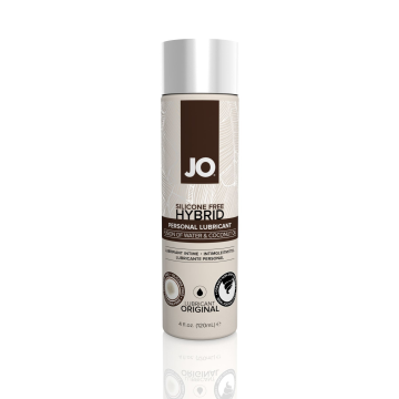 Лубрикант з кокосовою олією JO Silicone Free Hybrid ORIGINAL (120 мл) білий