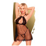 Комплект сорочка у стилі 60-х та трусики з доступом Penthouse - Libido Boost Black S/M