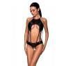 Розпродаж!!! Боді з екошкіри з ремінцями та перфорацією Tamaris Body black L/XL — Passion