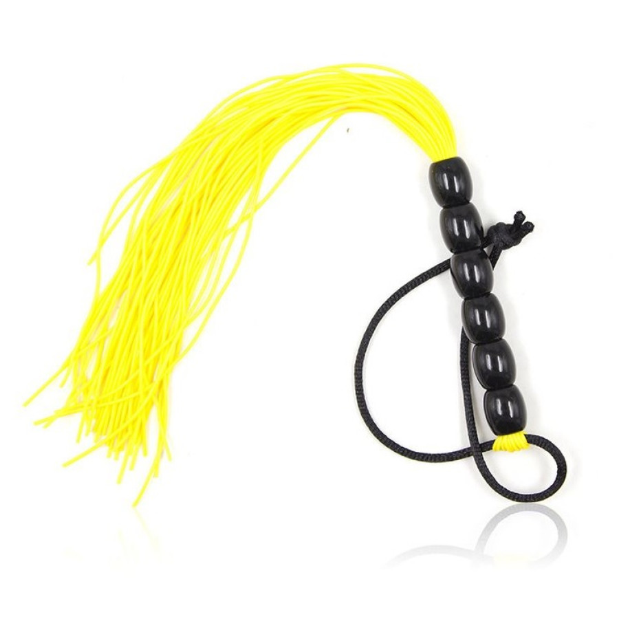 Флогер SILICONE FLOGGER YELLOW, довжина 22 см