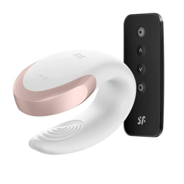 Вібромасажер для пар Satisfyer Double Love White