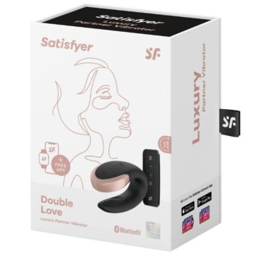 Вібромасажер для пар Satisfyer Double Love Black