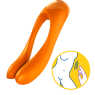 Універсальний вібростимулятор Satisfyer Candy Cane Finger Orange
