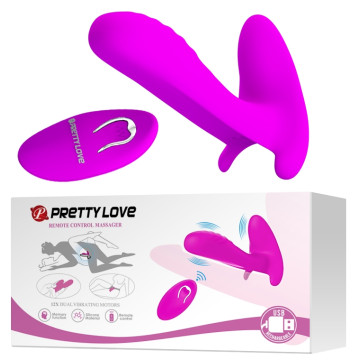 Вібробабочка з стимулятором клітора PRETTY LOVE-Remote Control Massager