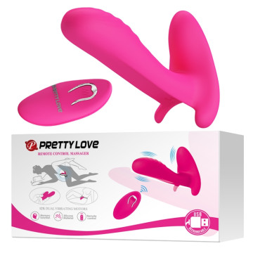 Вібробабочка з стимулятором клітора PRETTY LOVE-Remote Control Massager