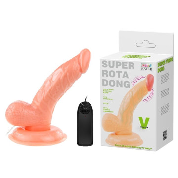 Вібратор на присосці Super rota dong