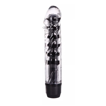 Вагінальний вібратор XESE Cristal Black, довжина 17,5 см, діаметр 3,5 см