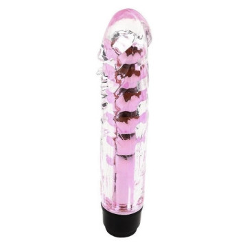 Вагінальний вібратор XESE Cristal Pink, довжина 17,5 см, діаметр 3,5 см
