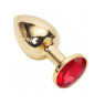 Анальна пробка з кристалом GOLD, розмір S