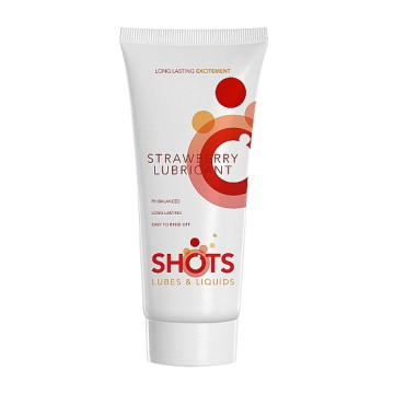 Вагінальний ароматизований лубрикант Shots Strawberry Lubricant, 100 мл