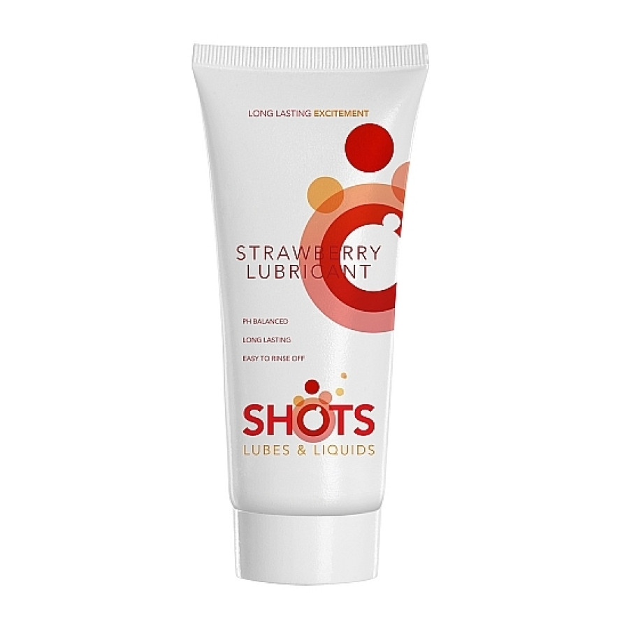 Вагінальний ароматизований лубрикант Shots Strawberry Lubricant, 100 мл