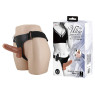 Страпон з вібрацією Ultra Passionate Harness Realdeal Penis 6.2 - Brown