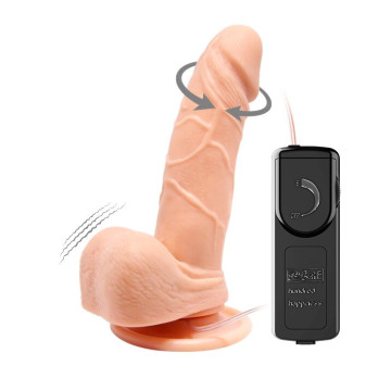 Вібратор на присосці з функцією ротації BARBARA Mark 5,9 -  MULTI-SPEED VIBRATOR