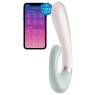 Смарт вібратор-кролик із підігрівом Satisfyer Heat Wave Mint