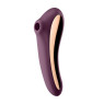 Вакуумний стимулятор з вібрацією Satisfyer Dual Kiss Wine Red