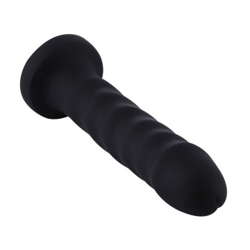 Силіконовий фалоімітатор для секс-машин Hismith 18см Anal Dildo Black, система KlicLok