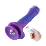 Фалоімітатор 20.5см з вібрацією для секс-машин Hismith Purple Silicone Dildo with Vibe, KlicLok