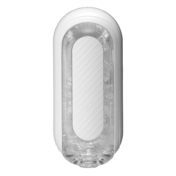 Мастурбатор Tenga Flip Zero Gravity White, змінна інтенсивність стимуляції, розкладний